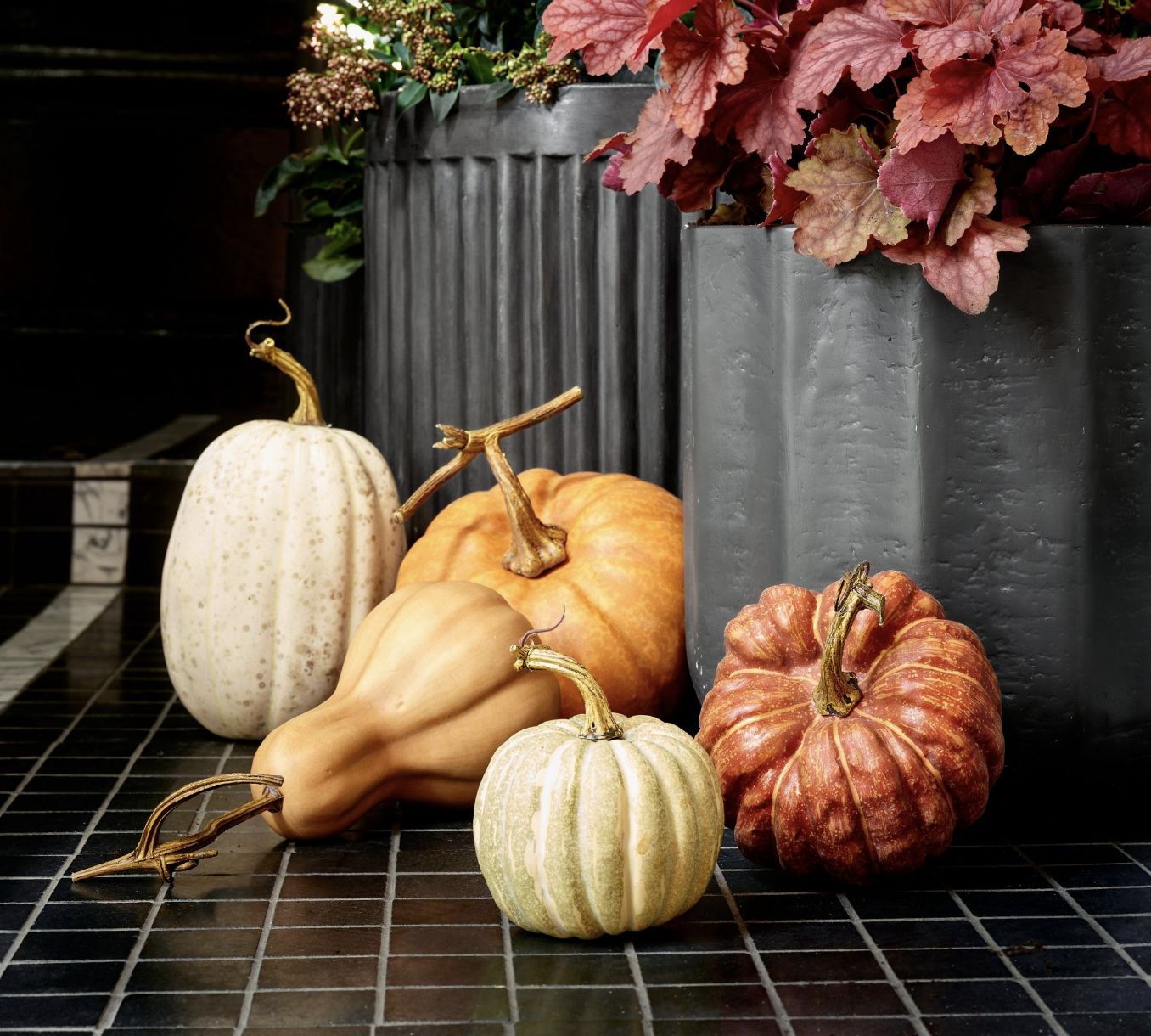 Faux Pumpkins & Gourds (set of 5)